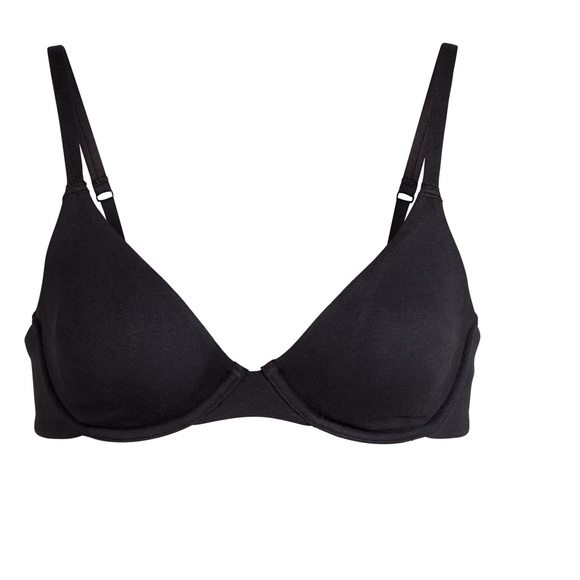 🖤SKIMS COTTON JERSEY UNDERWIRE T SHIRT BRA SOOT 36B - Picture 5 of 7